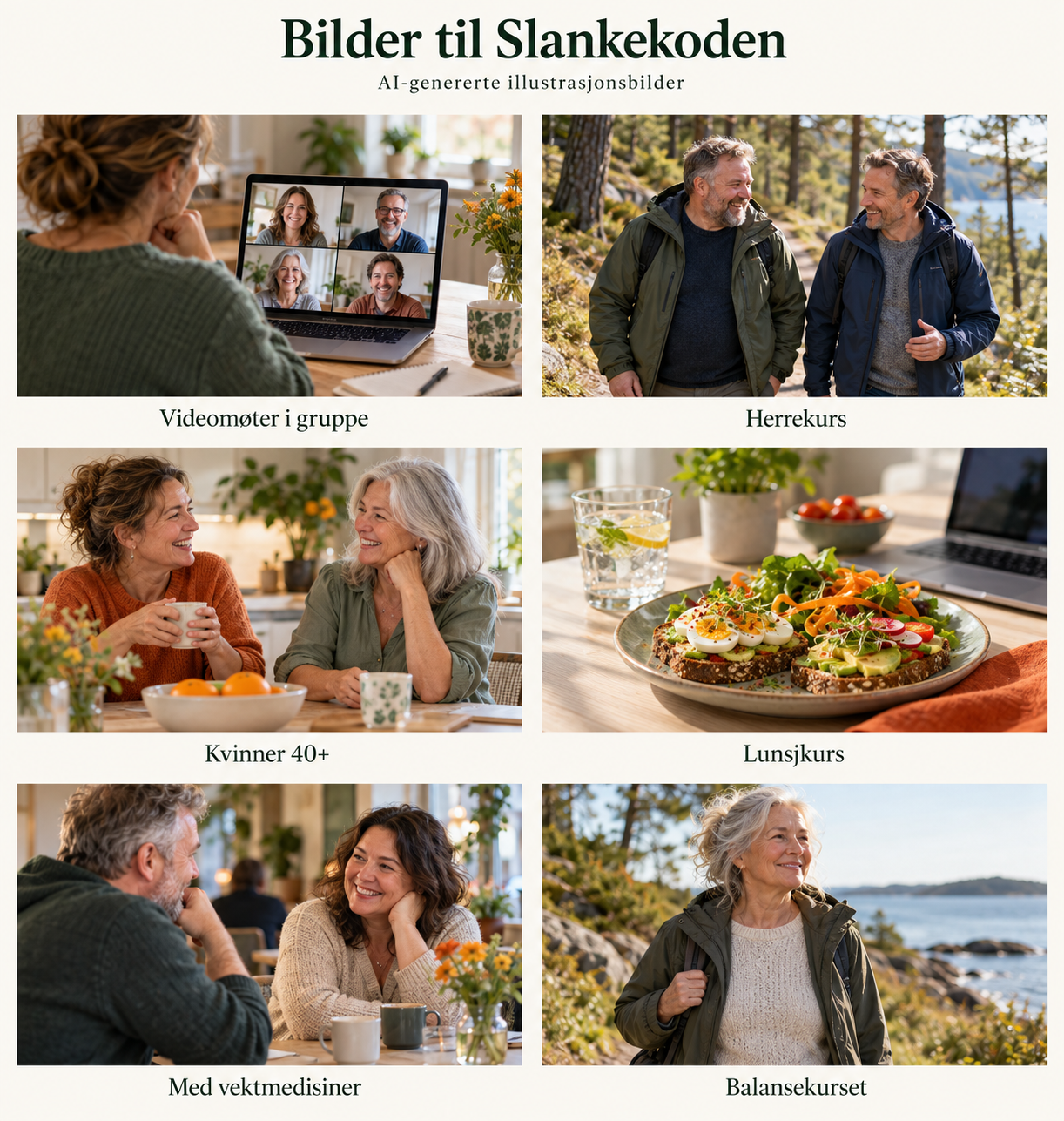 Illustrasjon av et gruppemøte på video